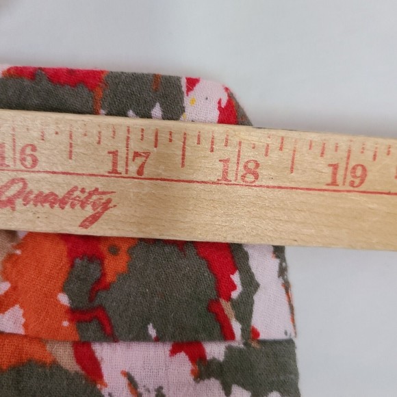 Ladies Medium Skirt Fun Multicolor Midi Laura Scott wrinkle free packable orange - Picture 4 of 9